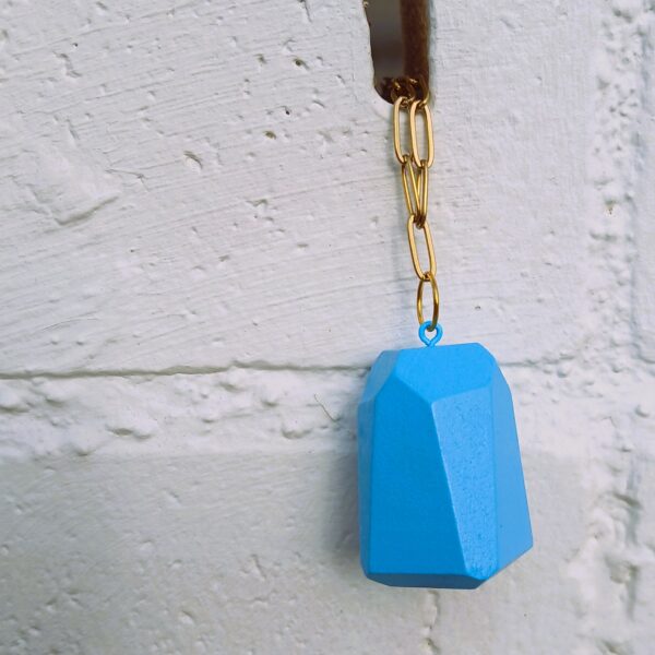 Collar New Bow madera turquesa - Imagen 4