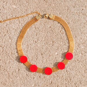 Collar Circle rojo