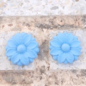 Pendientes Flor celeste
