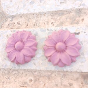 Pendientes Flor rosa