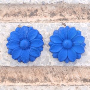Pendientes Flor azulón